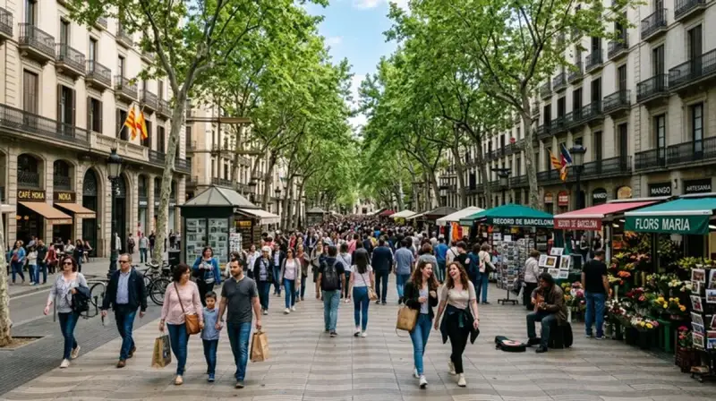 Las Ramblas Barcelona — Cannabis Social Clubs in der Nähe