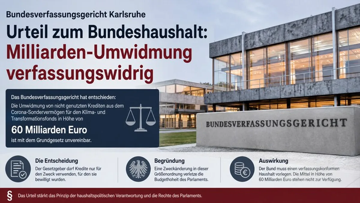 Bundesverfassungsgericht Kippt Haushalt 60 Milliarden Euro Fehlen 20231115