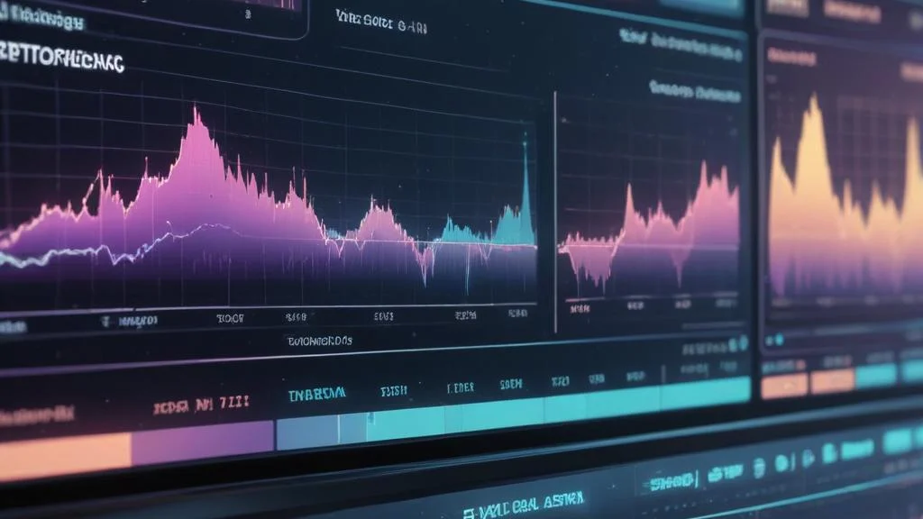 Daten Analyse Fintech Aktien Boerse Markt Charts Grafiken Finanziell