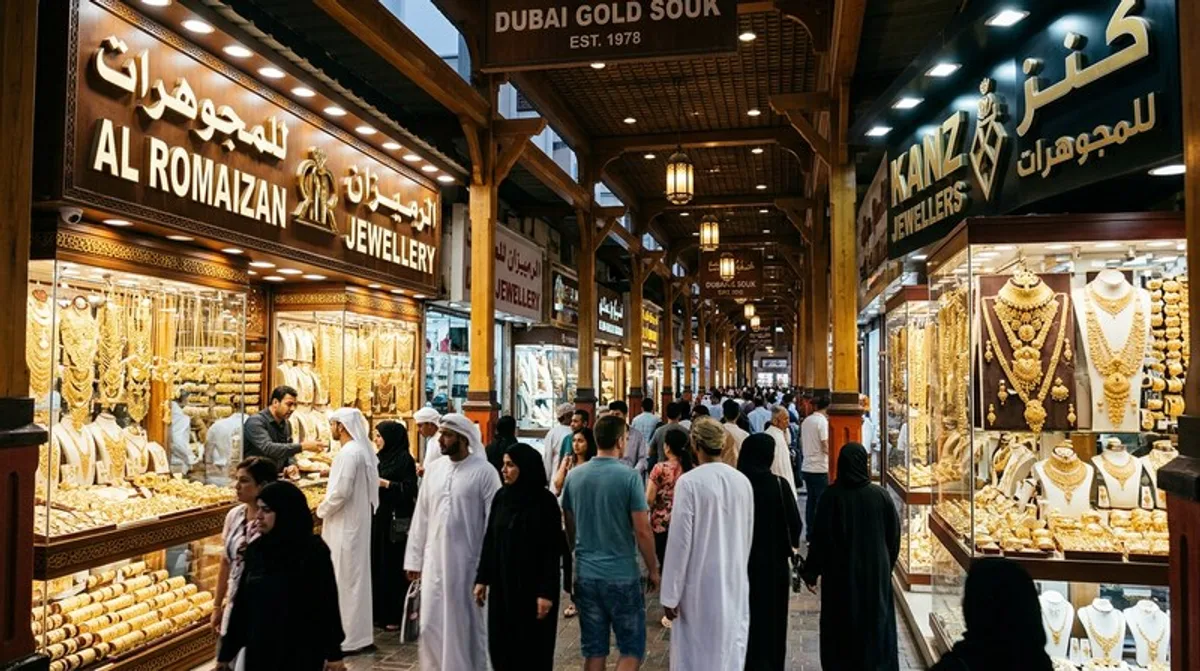 Dubai Gold Souk Markt Jewelry Luxus Haendler
