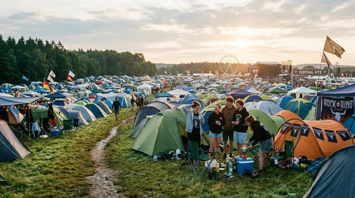 Festival Zeltplatz Camping Sommer Morgen