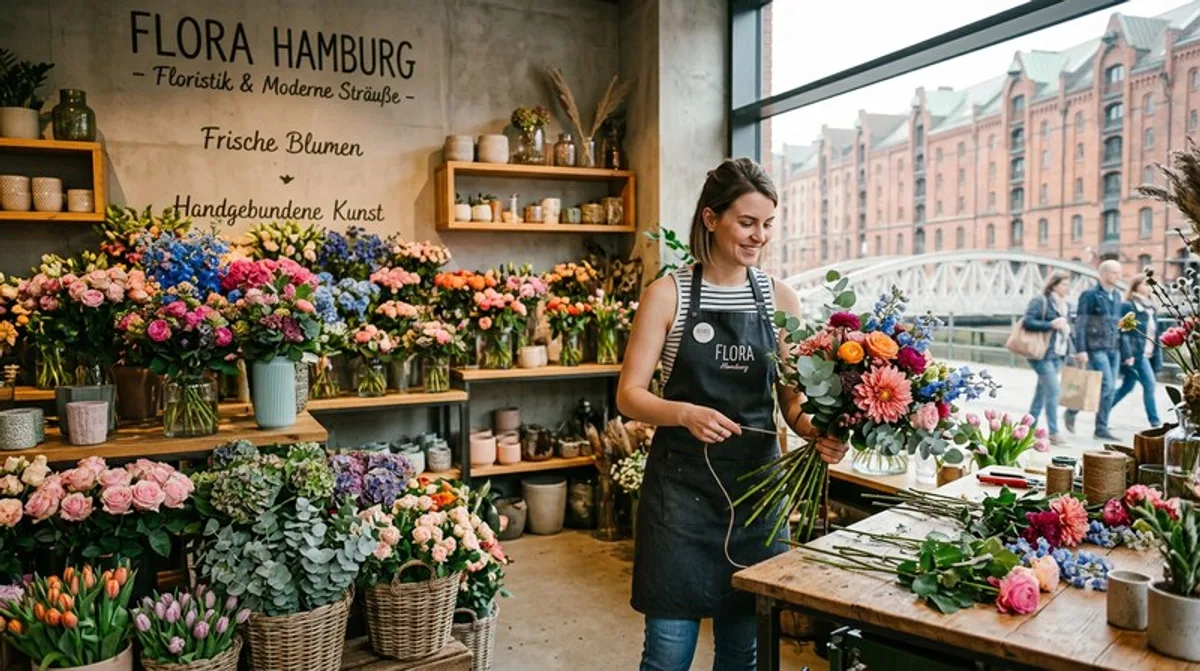 Flower Store Florist Flora Hamburg Bouquet Roses Flower Decoration Craft