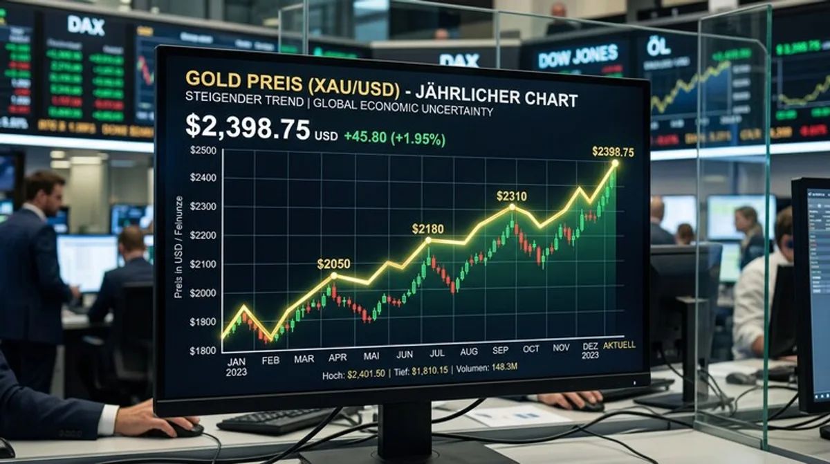 Goldpreis Chart Börse Wirtschaft steigend