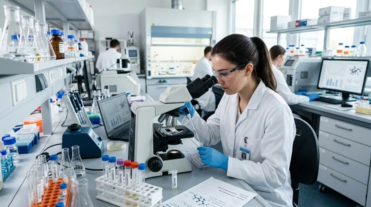 Medizinisches Labor mit Forschungsgerät