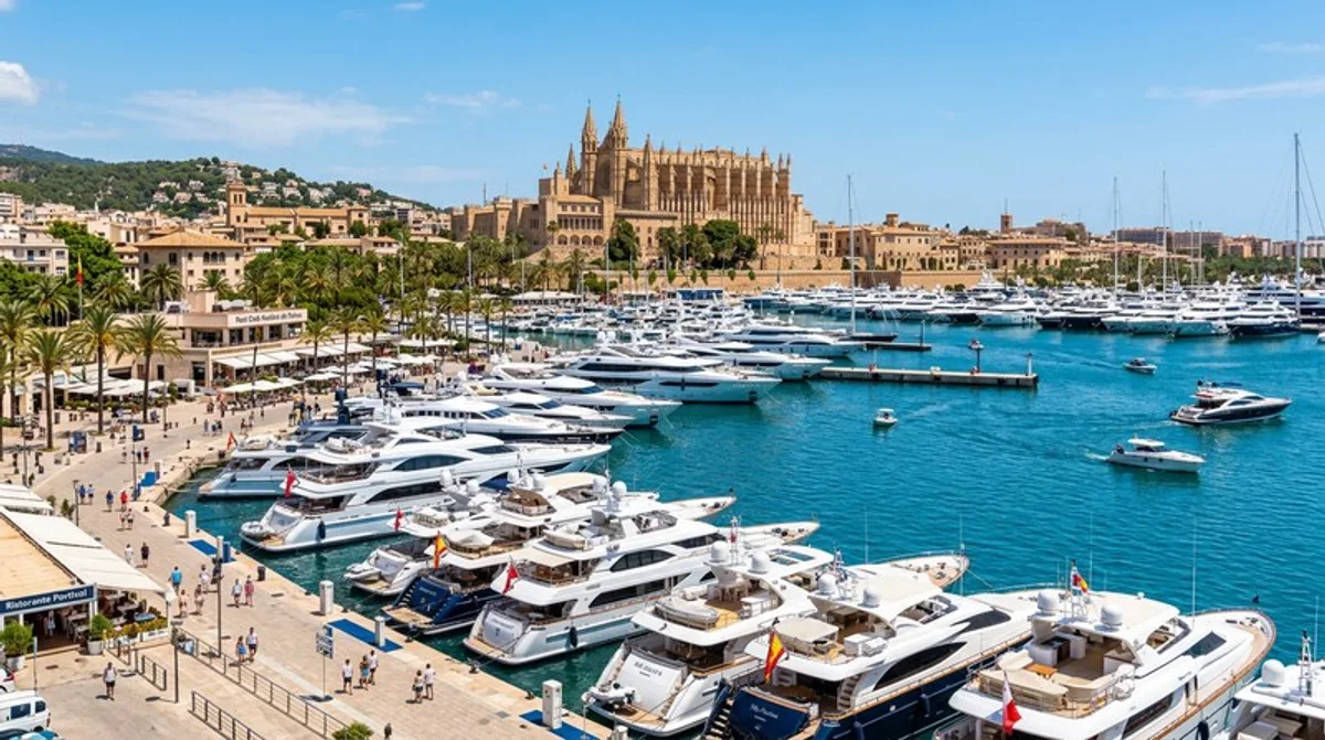 Mallorca Hafen Yachten Sommer Luxus