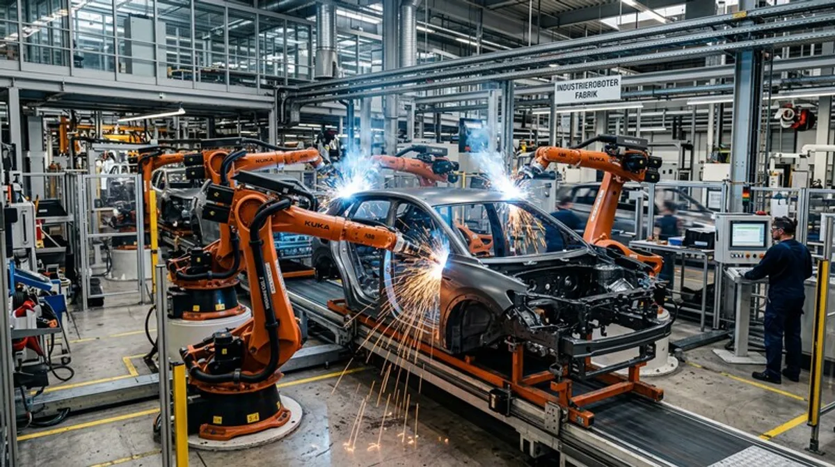 Roboter Industrie Fabrik Schweissen