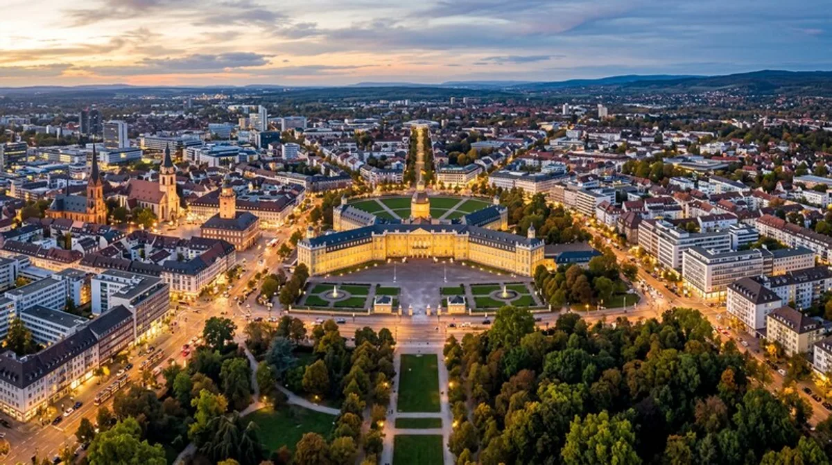 Schloss Muenchen Luftaufnahme Nymphenburg Park Stadt Abendlicht Zennews24