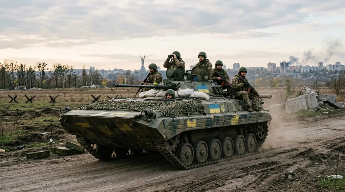 Ukraine Kiew Militaer Krieg Soldaten Front Osteuropa Konflikt